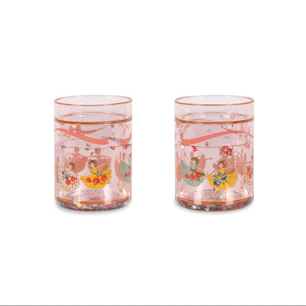 Konges Sløjd glitter drinkbekers Tip Toe Twinkle set van 2