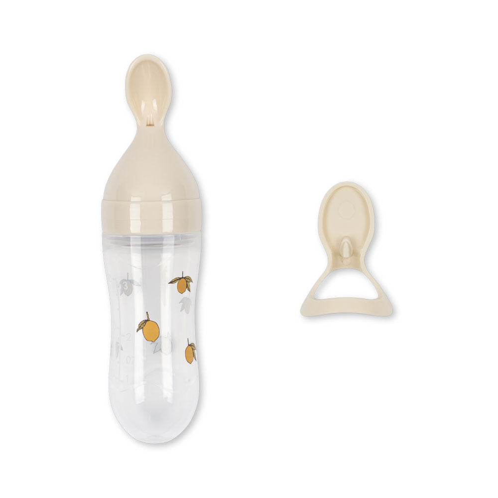 Konges Sløjd Food Feeding Set in Lemon met BPA vrije materialen, bij De Gele Flamingo