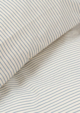 * Konges Sløjd Dekbedovertrek Junior| Stripe Bluie