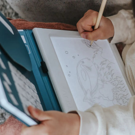 Kidywolf Kidydraw Pad Animals - blanco overtrekvellen en potlood
