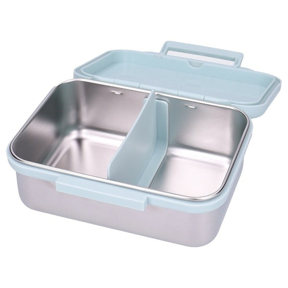 Kidzroom RVS brooddoos Little Story met lichtblauw deksel, lunchbox bij De Gele Flamingo