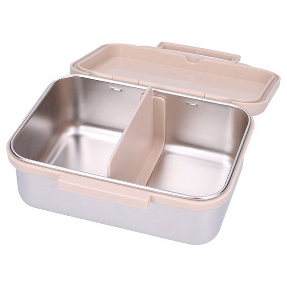 Kidzroom RVS brooddoos Small Talk Beige met vliegtuigjes op het deksel, bij De Gele Flamingo