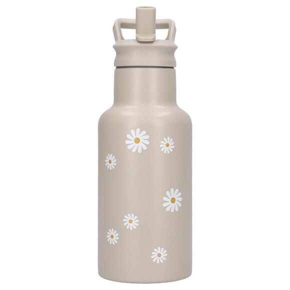 Kidzroom RVS Thermo Drinkfles Nostalgia Beige van 350 ml roestvrij staal, bij De Gele Flamingo.