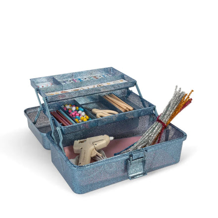 Konges Sløjd Creative Hobby Caddy | Glitter Blue