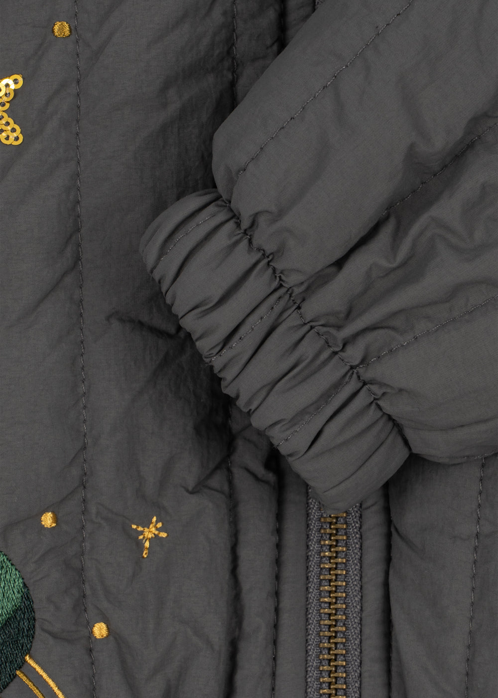 Konges Sløjd Juno Sequin Bomber Jas Magnet met fluorvrije BIONIC-FINISH ECO coating, bij De Gele Flamingo