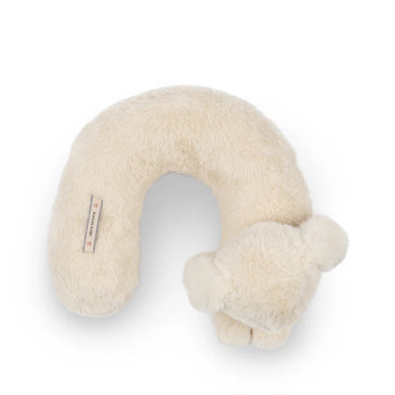 Konges Sløjd Kids Reiskussen Teddy Bunny ondersteunt hoofd en nek tijdens het reizen, bij De Gele Flamingo