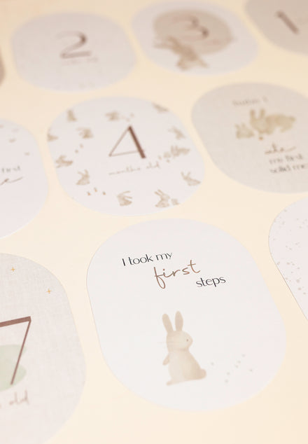* Little Dutch Mijlpaalkaarten | Mijn Eerste Jaar Baby Bunny