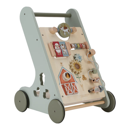 * Little Dutch Houten Activiteiten Loopwagen FSC Little Farm