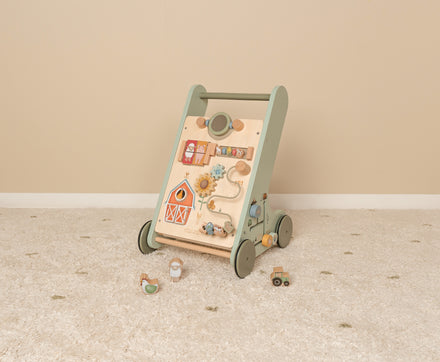 * Little Dutch Houten Activiteiten Loopwagen FSC Little Farm