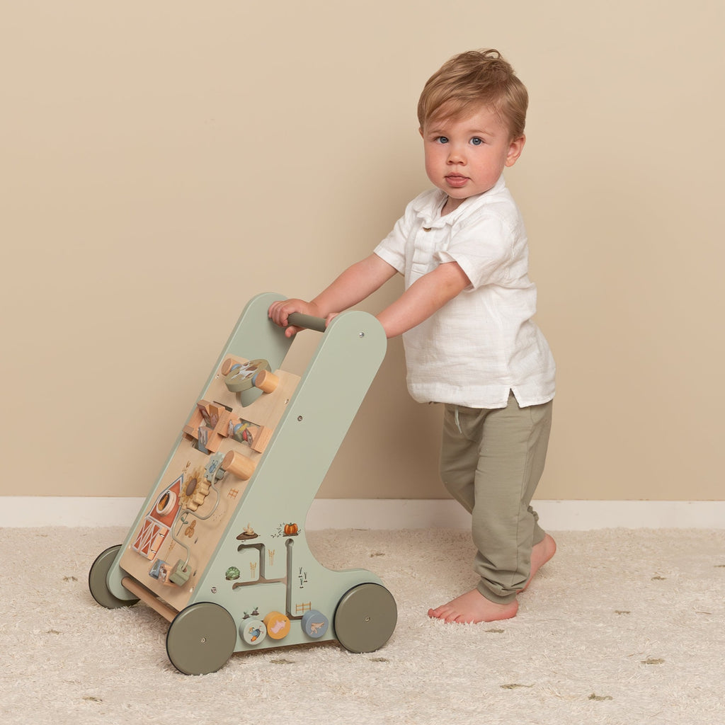 * Little Dutch Houten Activiteiten Loopwagen FSC Little Farm
