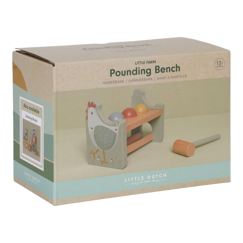 * Little Dutch Houten Hamerbank Met Ballen | Little Farm