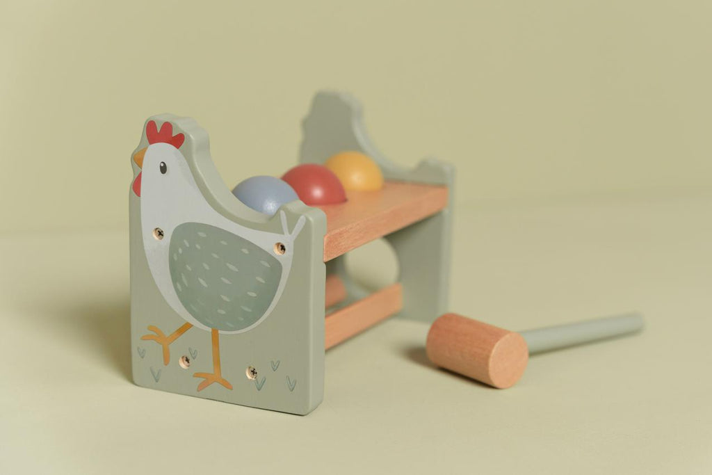 * Little Dutch Houten Hamerbank Met Ballen | Little Farm
