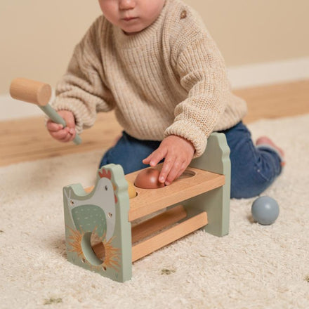 * Little Dutch Houten Hamerbank Met Ballen | Little Farm