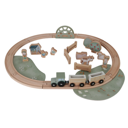 * Little Dutch Houten Treinset | Little Farm
