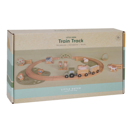 * Little Dutch Houten Treinset | Little Farm