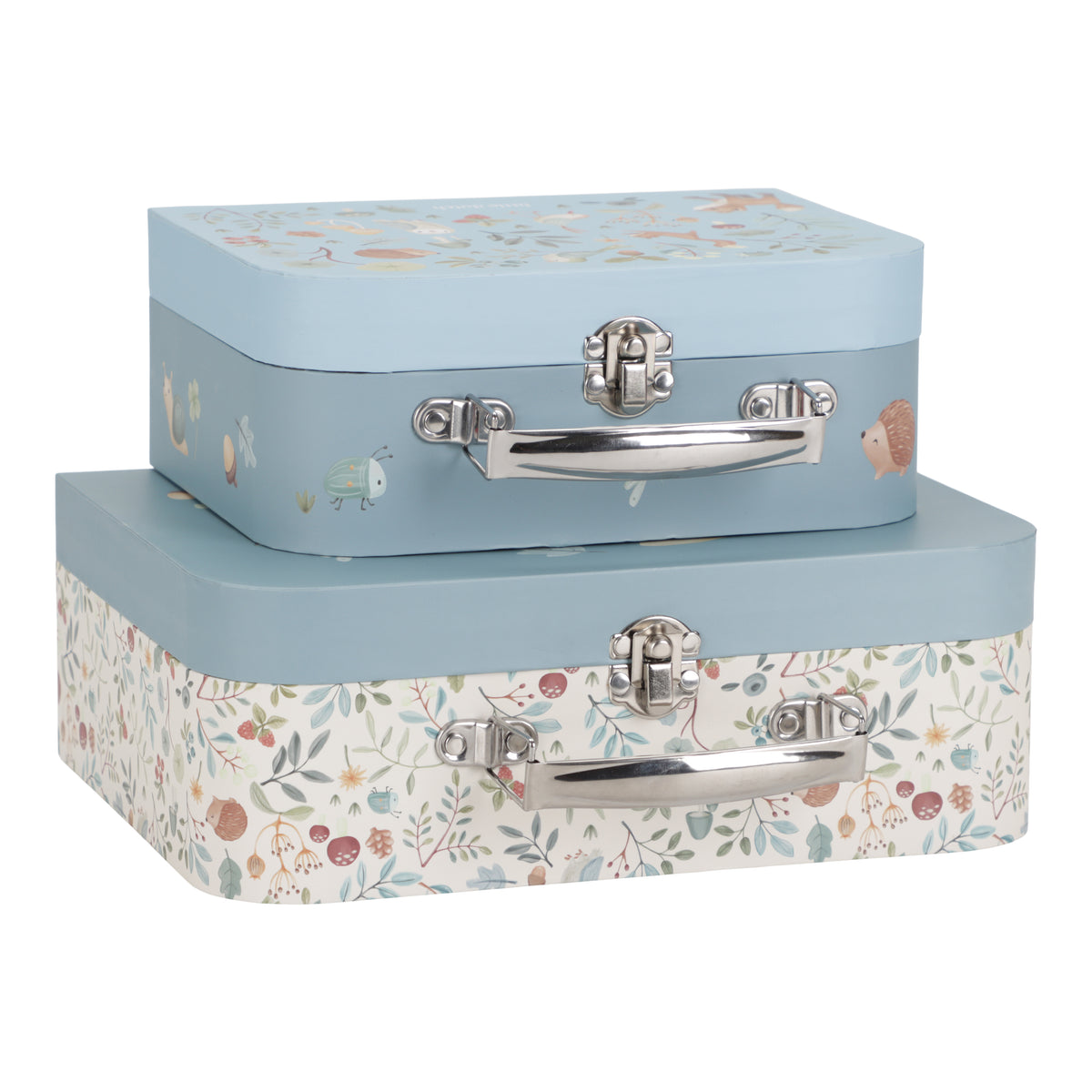 * Little Dutch Kofferset Forest Friends | Blauw