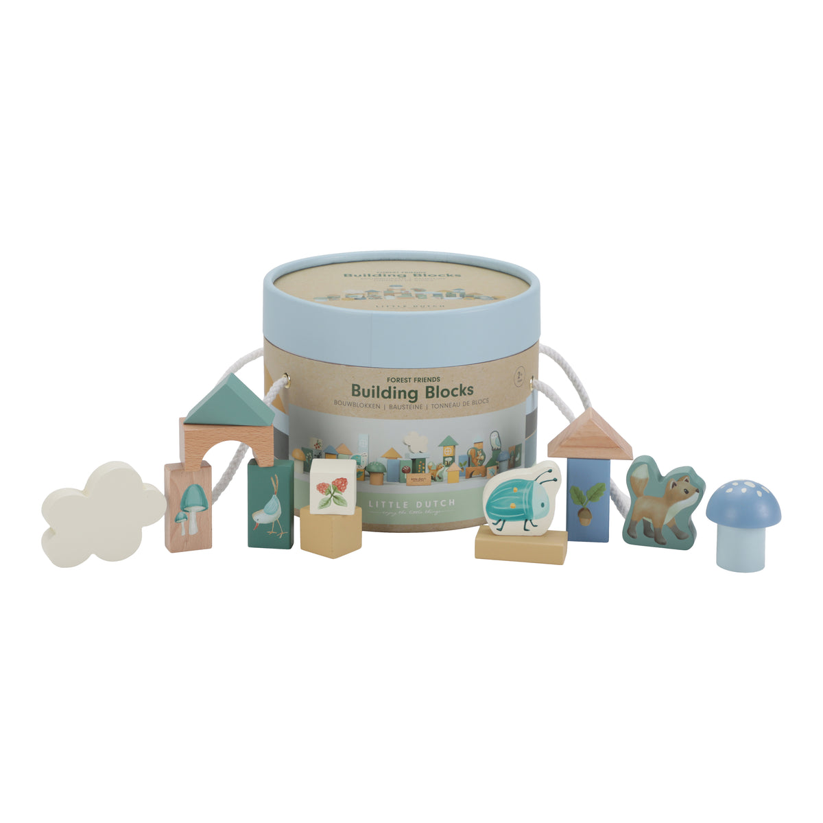 * Little Dutch Bouwblokken In Ton Forest Friends Fsc
