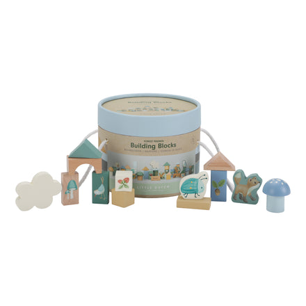 * Little Dutch Bouwblokken In Ton Forest Friends Fsc