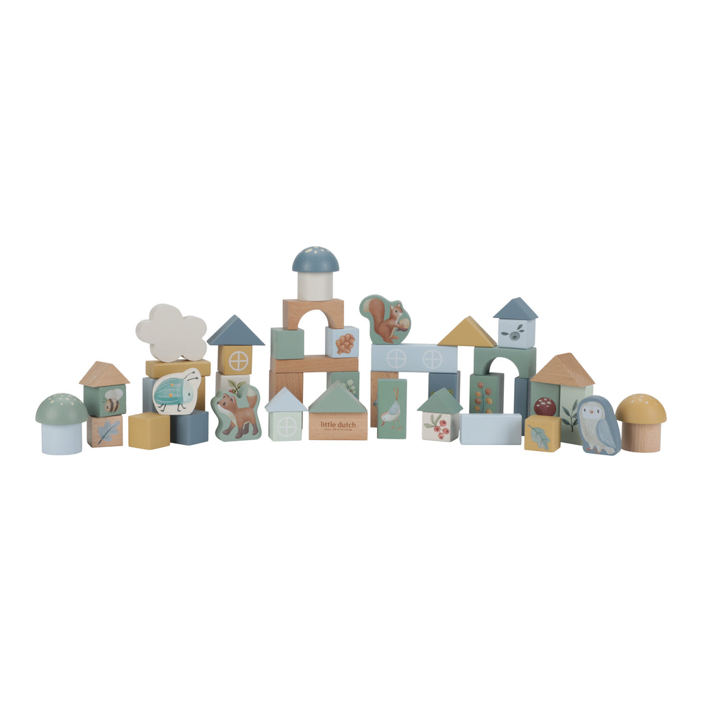 * Little Dutch Bouwblokken In Ton Forest Friends Fsc