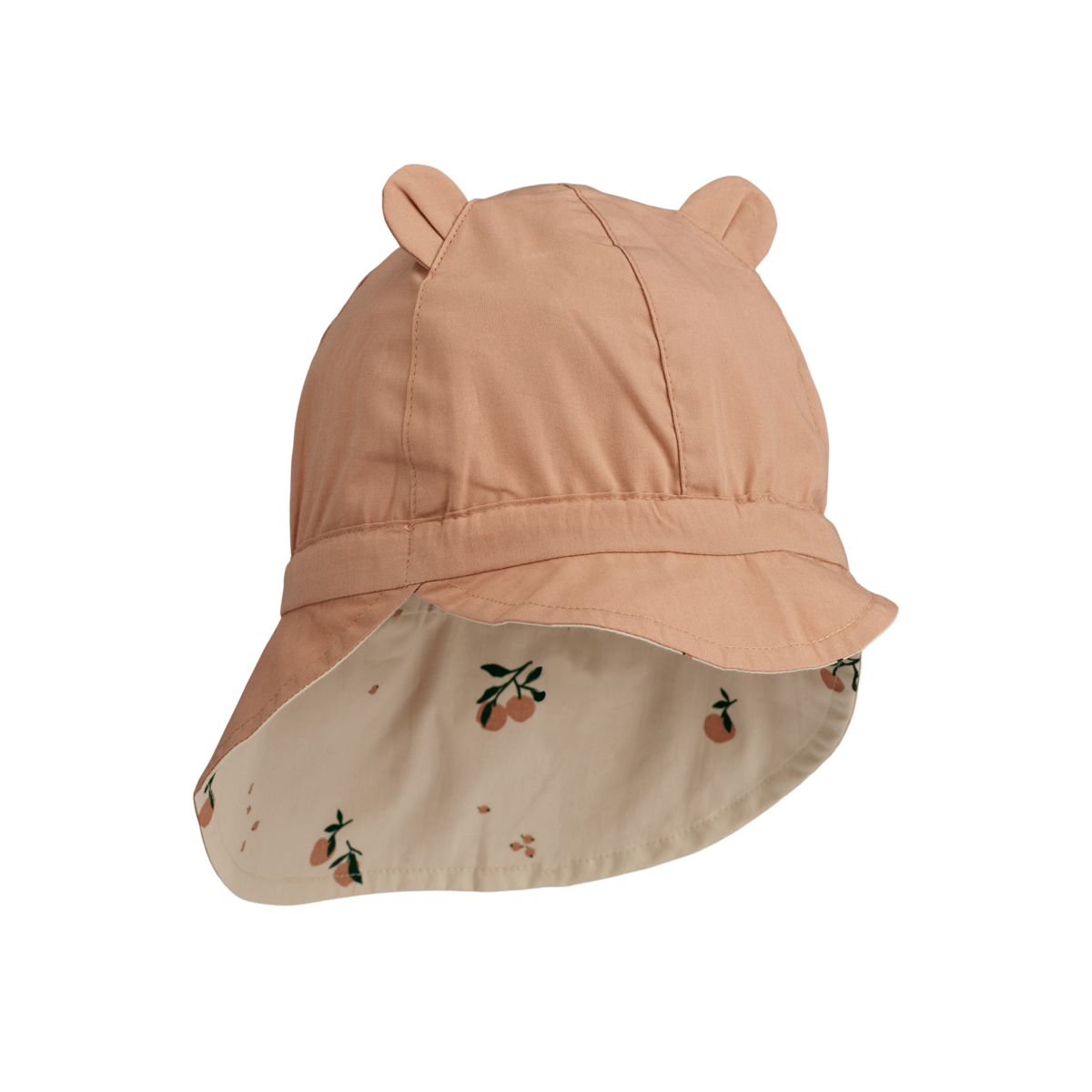* Liewood Omkeerbaar Zonnehoedje Met Oortjes | Peach Seashell / Pale Tuscany