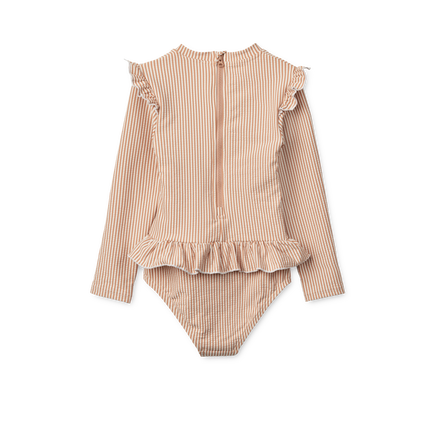 * Liewood Sille Seersucker Badpak | Y/D stripe Pale tuscany / Creme de la creme
