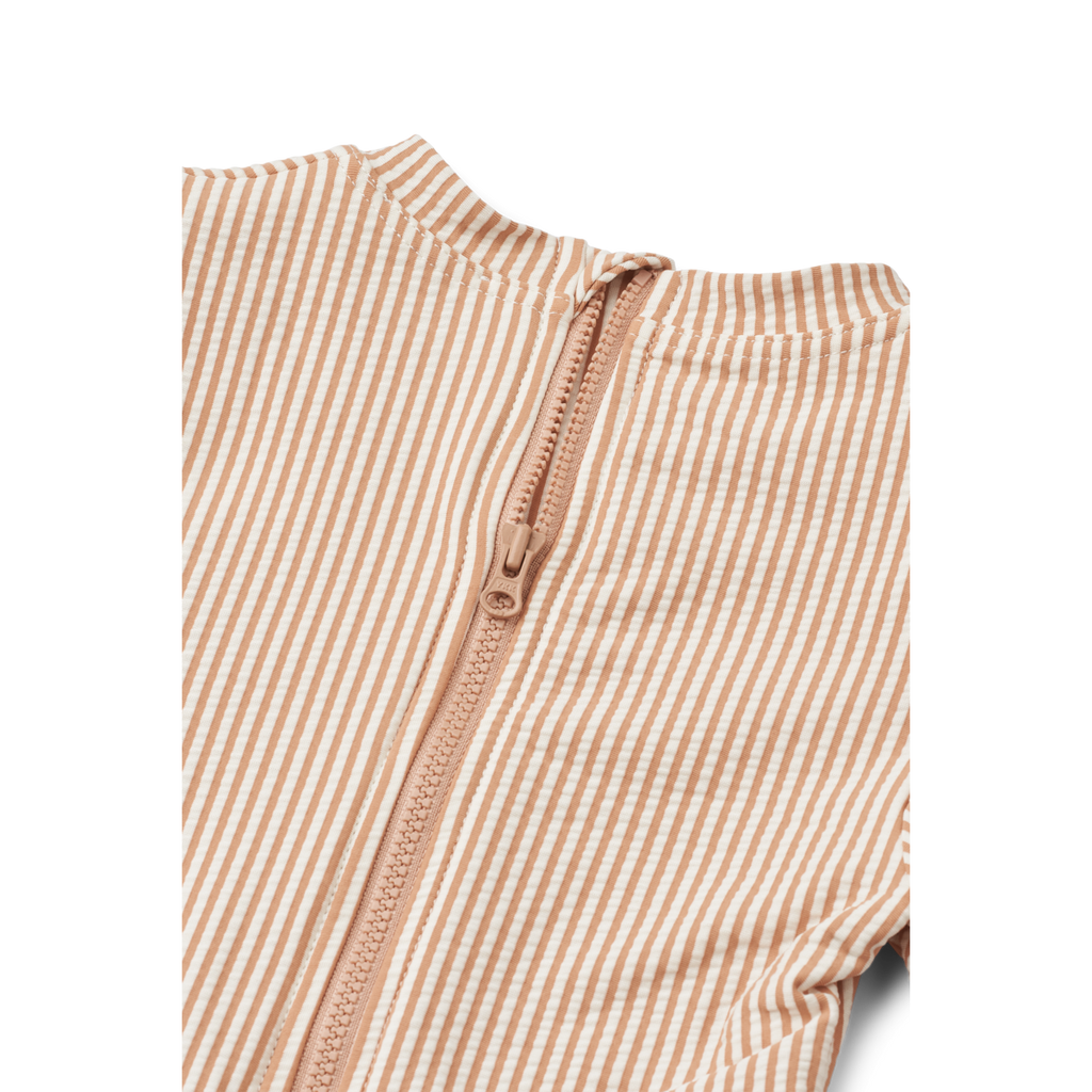 * Liewood Sille Seersucker Badpak | Y/D stripe Pale tuscany / Creme de la creme