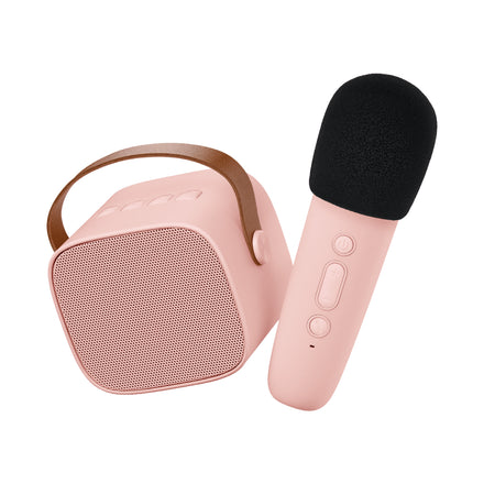 * Lalarma Karaoke Set Met Draadloze Microfoon | Roze
