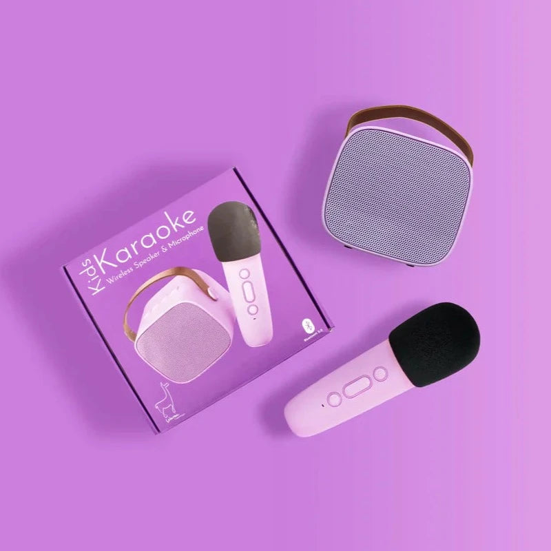 * Lalarma Karaoke Set Met Draadloze Microfoon | Lila