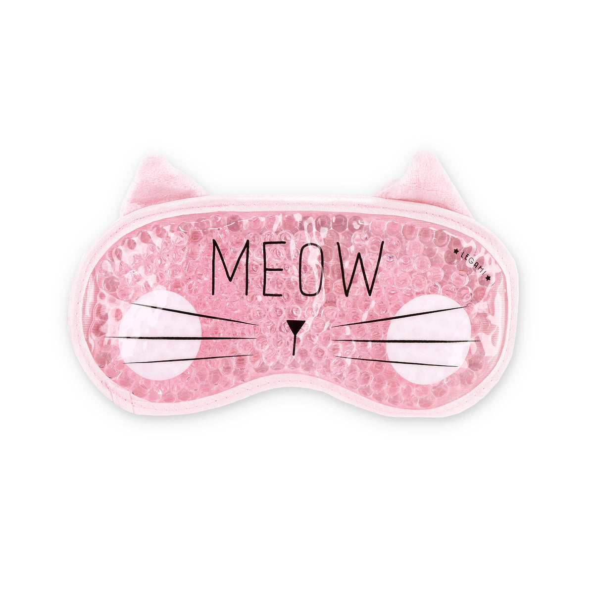 Legami Chill Out gel oogmasker in kattendesign, te gebruiken warm of koud, verkrijgbaar bij De Gele Flamingo