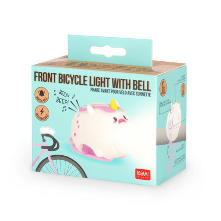 Legami fietslampje Eenhoorn van 88 gram, zonder gereedschap te monteren, uit het assortiment van De Gele Flamingo