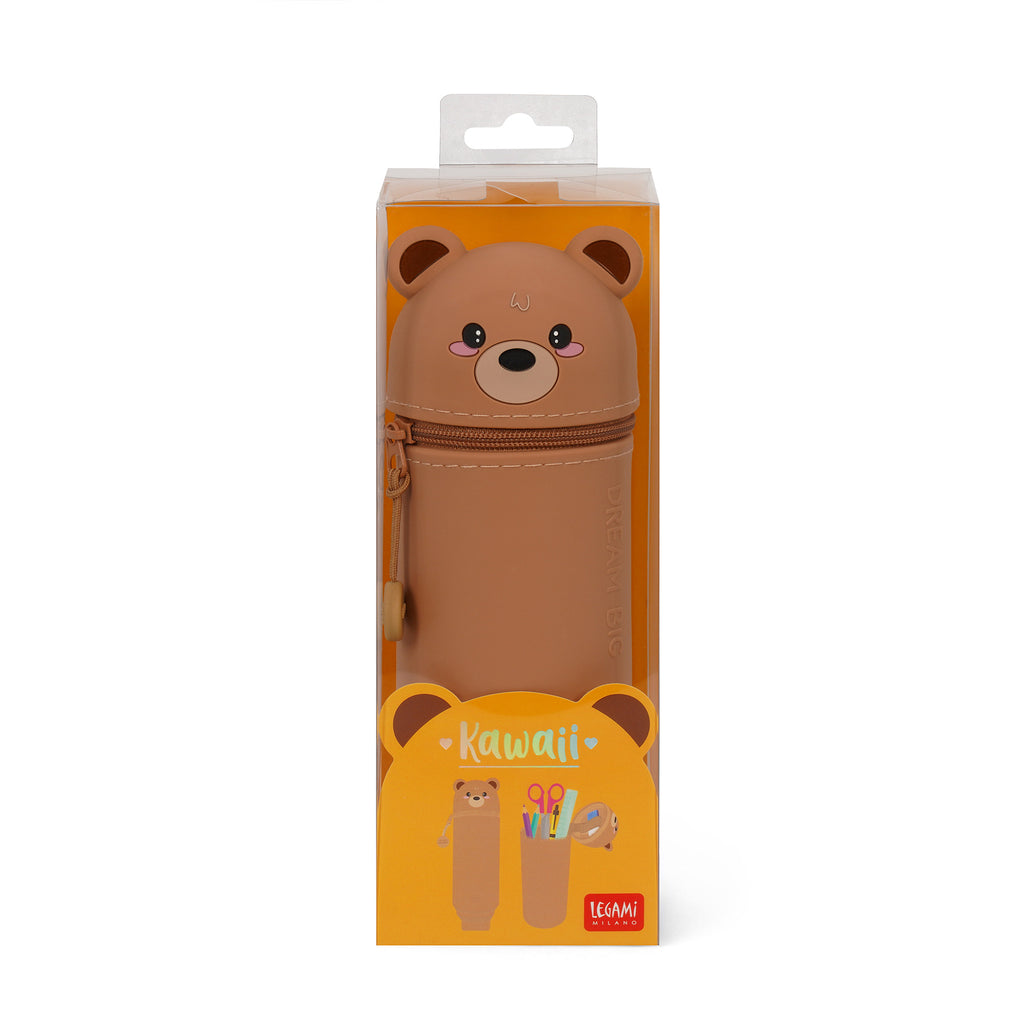 Hug Me 2-in-1 pennenhouder van Legami met teddybeer voor je schrijfwaren, te koop bij De Gele Flamingo