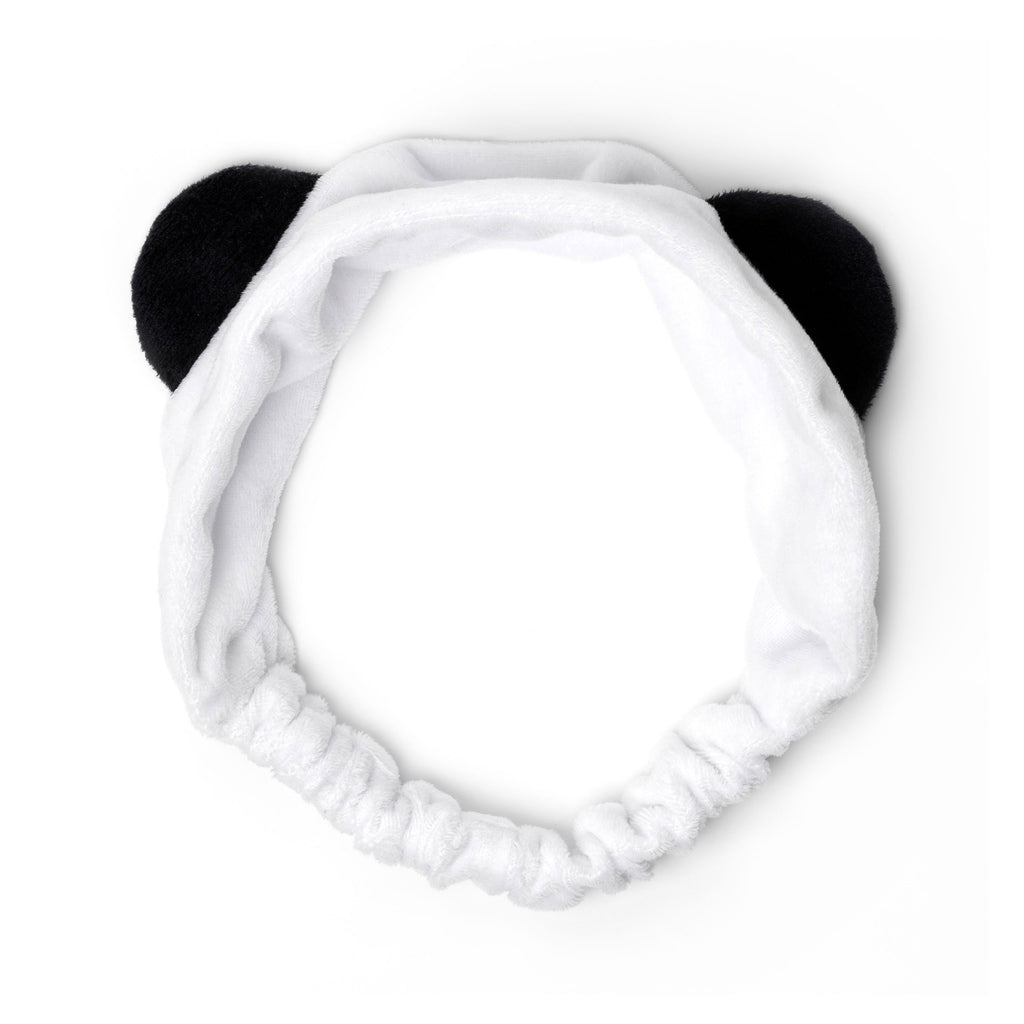 Legami Me-Time Haarband met pandadesign voor je skincare routine, verkrijgbaar bij De Gele Flamingo