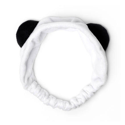 Legami Me-Time Haarband met pandadesign voor je skincare routine, verkrijgbaar bij De Gele Flamingo