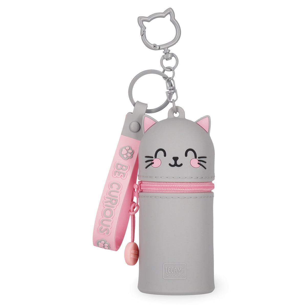Legami Mini Kawaii portemonnee kat met ritssluiting, verkrijgbaar bij De Gele Flamingo