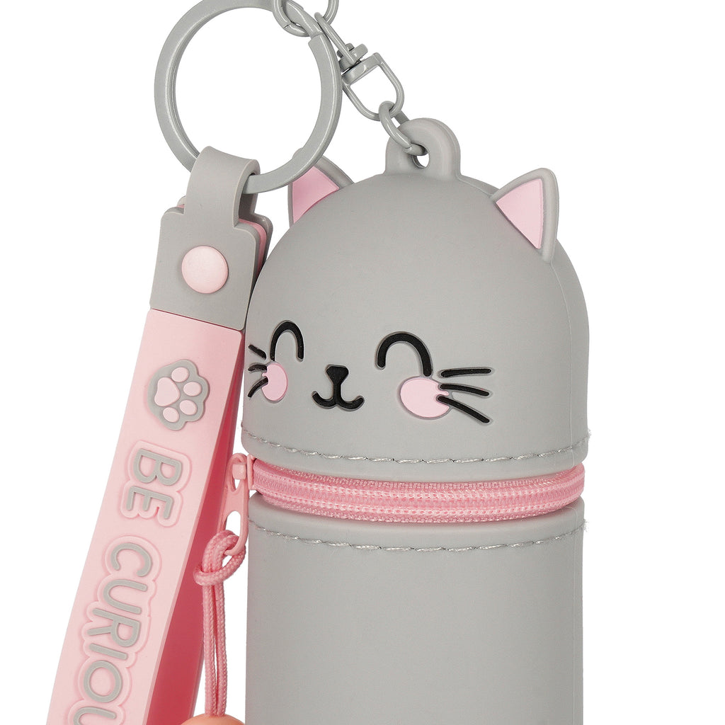 Legami Mini Kawaii kat portemonnee met polsbandje, klein cadeautje van De Gele Flamingo