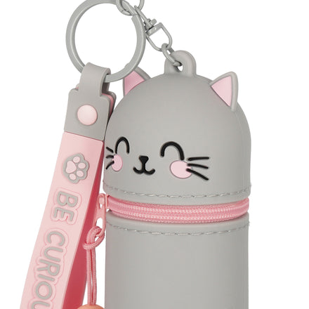 Legami Mini Kawaii kat portemonnee met polsbandje, klein cadeautje van De Gele Flamingo