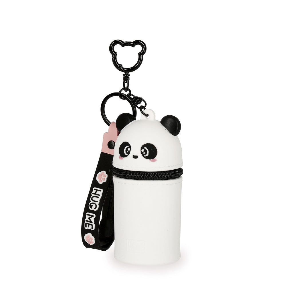 Legami Mini Kawaii panda met metalen sleutelring en karabijnhaak, van De Gele Flamingo