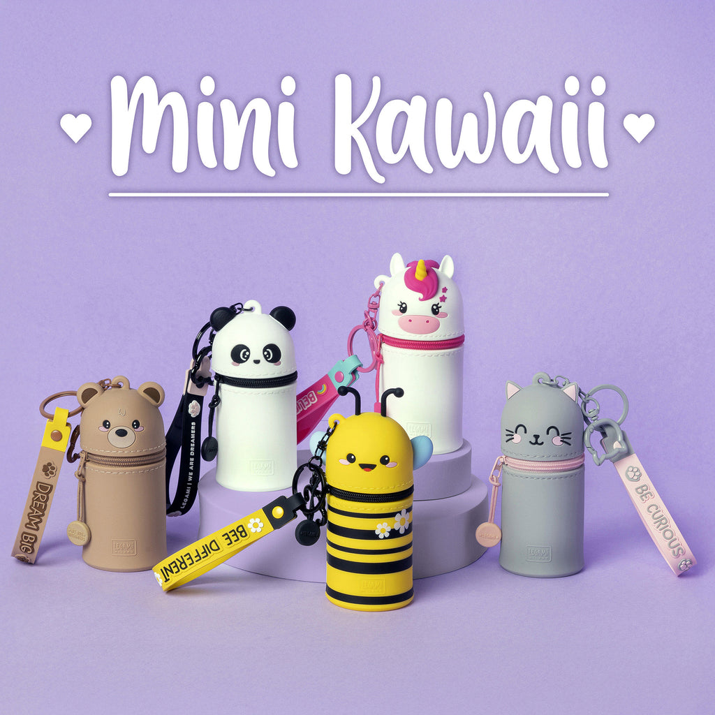 Legami Mini Kawaii panda opbergtasje van siliconen en metaal, gevonden bij De Gele Flamingo