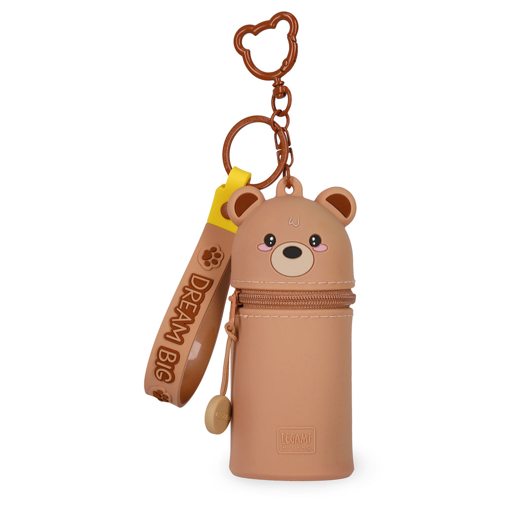 Legami Mini Kawaii portemonnee teddybeer met ritssluiting, te koop bij De Gele Flamingo