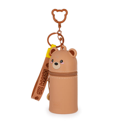 Legami Mini Kawaii teddybeer met metalen sleutelring en karabijnhaak, De Gele Flamingo
