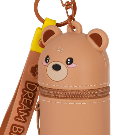 Legami Mini Kawaii teddybeer portemonnee met polsbandje, cadeautje van De Gele Flamingo
