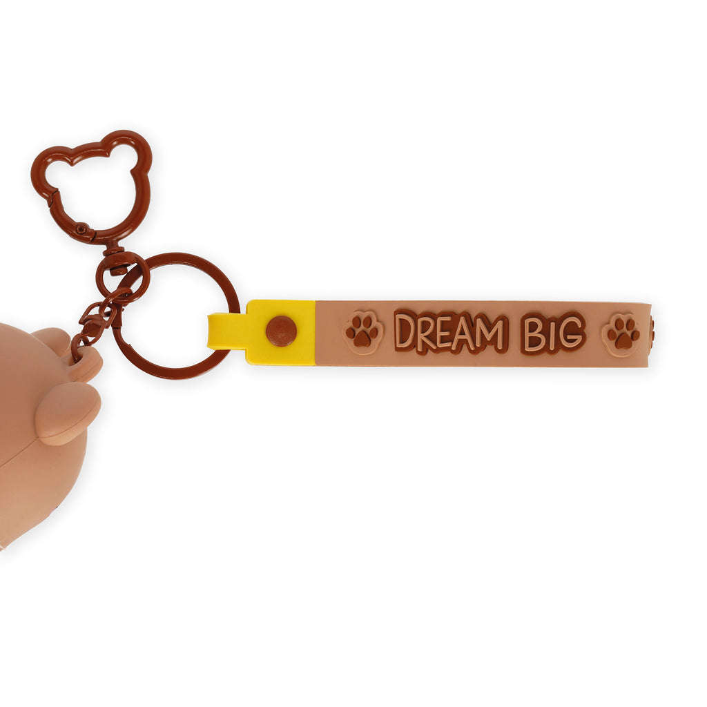 Legami Mini Kawaii teddybeer mini portemonnee voor muntgeld en oortjes, De Gele Flamingo
