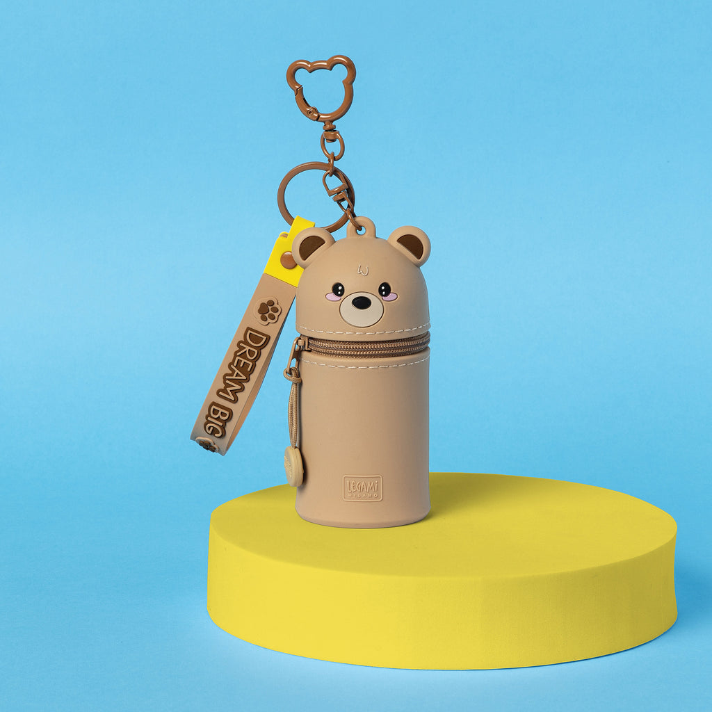 Legami Mini Kawaii teddybeer portemonneetje, compact voor onderweg, bij De Gele Flamingo