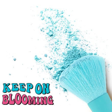 Make-up kwasten met bloemendesign van Legami voor poeder, foundation, eyeliner en oogschaduw, bij De Gele Flamingo
