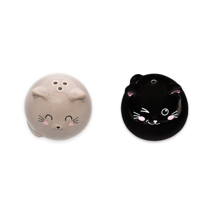 Zout- en peperstel van Legami met twee bijpassende katten van keramiek, te koop bij De Gele Flamingo