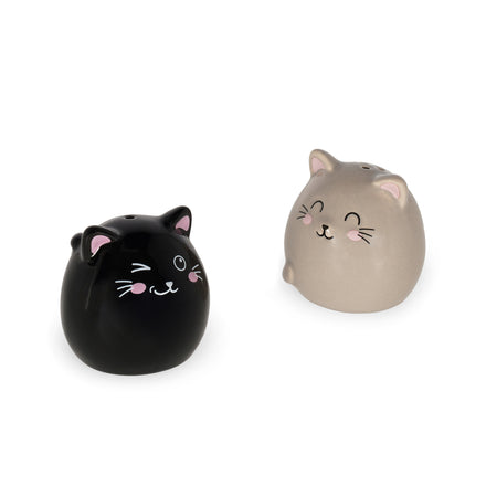 Legami zout- en pepervaatjes Kat van ongeveer 5 x 5,5 x 5 cm, uit het assortiment van De Gele Flamingo