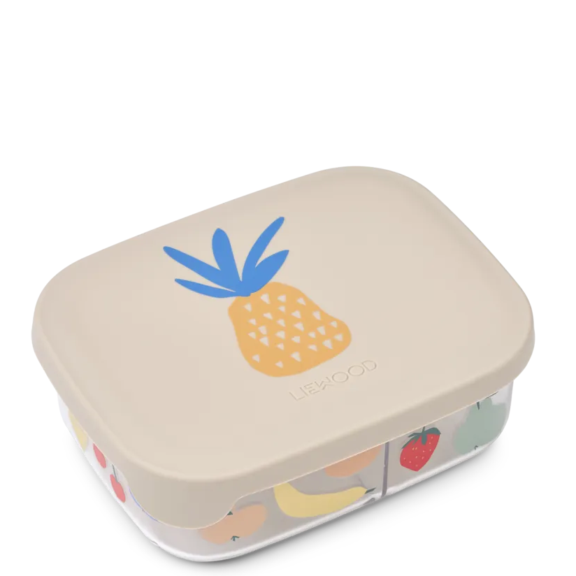 Liewood Arthur lunchbox in Fruity Sandy van stevig tritan, te koop bij De Gele Flamingo