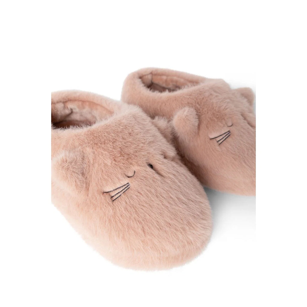 Liewood Aviaja Cat Pantoffels Pale Tuscany van gerecycleerd post-consumer polyester, De Gele Flamingo