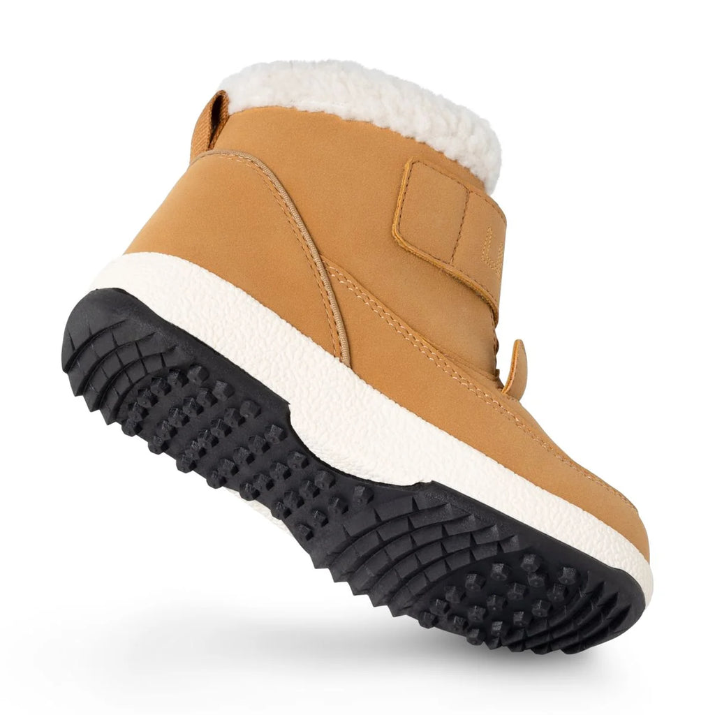 Liewood Barley Bear Winterlaarzen Golden Caramel met zachte fleecevoering, te koop bij De Gele Flamingo