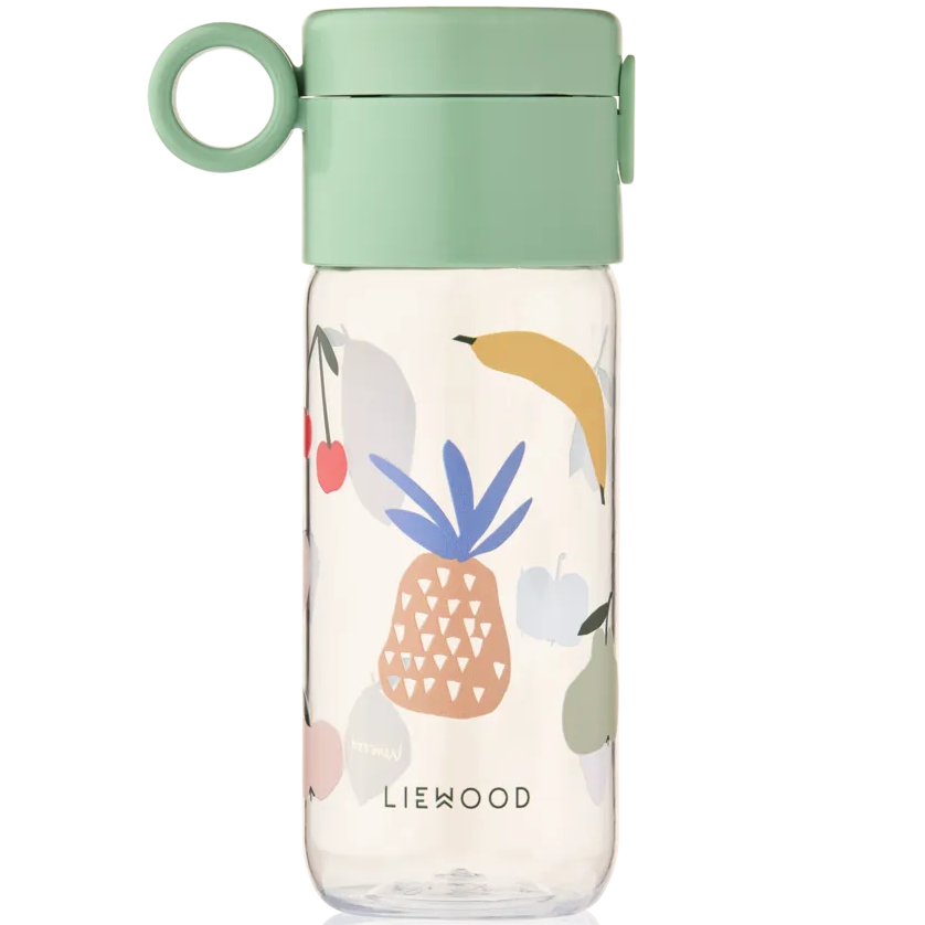 Liewood Clemence drinkfles 350 ml met Fruit-print in Sandy, bij De Gele Flamingo